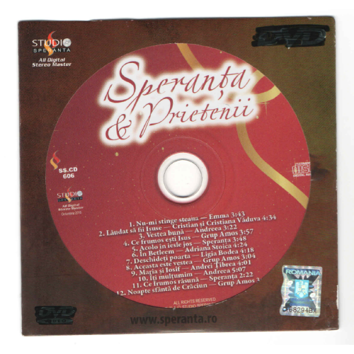 CD - Speranta si prietenii - VOL. 7 - Concert colinde